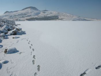 Soğuk Havalar Göleti Dondurdu