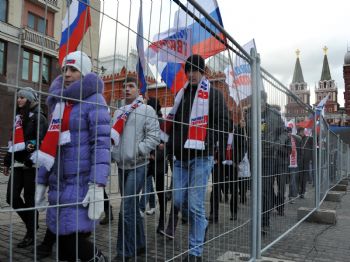 DMITRI MEDVEDEV - Putin’e Destek Mitingine 25 Bin Kişi Katıldı