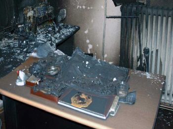 AMASYA MERKEZ - Mhp Yangını Ucuz Atlattı