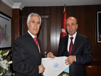 RECEP TANLAK - Başkan Bozbey’den Emniyet Müdürü Kahya’ya Ziyaret