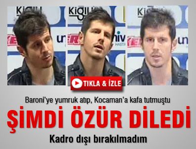 CRİSTİAN BARONİ - Belözoğlu: Özür diliyorum