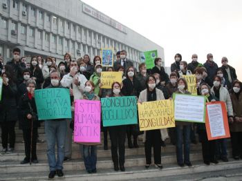 DUMANLı  - Hava Kirliliğini, Maske Takarak Protesto Ettiler