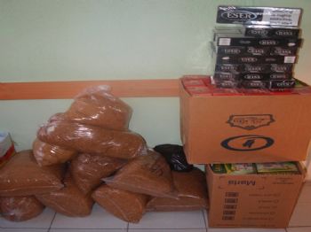 Selendi'de 210 Paket Kaçak Sigara Ele Geçirildi