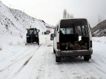 DOĞANLı - Adıyaman'da Ulaşıma Kar Engeli