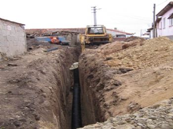 KOZÇEŞME - Kozçeşme’de Kanalizasyon Çalışmaları Tamamlandı
