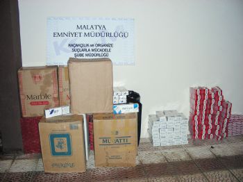Malatya’da 5 Bin 868 Paket Kaçak Sigara Ele Geçirildi