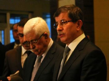 MAHMUT ABBAS - Filistin Lideri Abbas ve Davutoğlu'ndan Ortak Açıklama