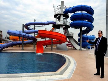 Başkan Özcan Aquapark'ı İnceledi