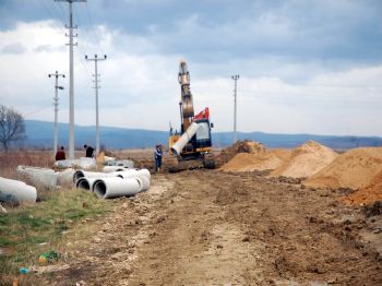 KAVAKKÖY - Kavakköy’de Belediye Kanalizasyon Kazı Çalışmalarına Başladı