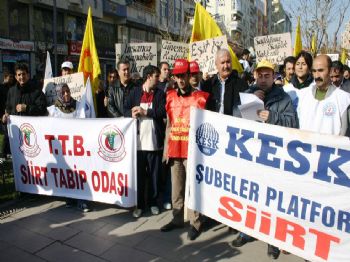 TABIPLER ODASı - Kesk'e Bağlı Memurlar Grev Yaptı