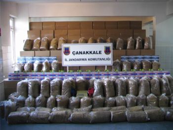 Çanakkale'de Kaçak Tütün Operasyonu