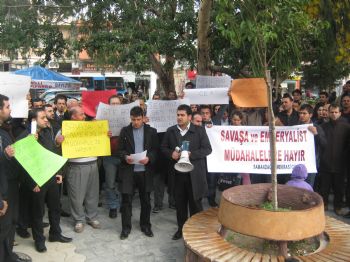 Hatay'da 'savaşa Hayır' Eylemi