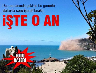 CHRISTCHURCH - Depremin tespit edildiği an