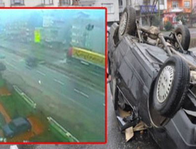 BOLAMAN - 10 Takla Atan Otomobilden Sağ Çıktı