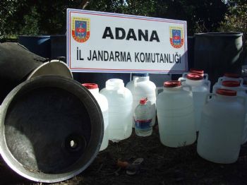 Adana'da Sahte Rakı Operasyonu