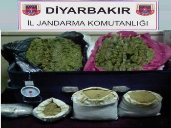 Diyarbakır'da 33 Kilo Esrar Ele Geçirildi