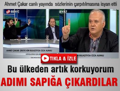Ahmet Çakar canlı yayında isyan etti
