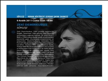 ZEKI DEMIRKUBUZ - Demirkubuz Filmleri Bursa'da