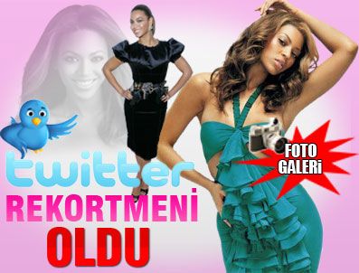 Ünlü şarkıcı Beyonce twitter rekortmeni oldu