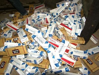 Erzincan'da kaçak sigara operasyonu