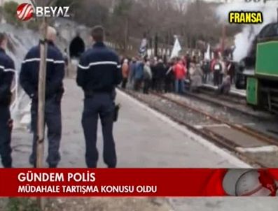 Fransız polisinin ağır müdahalesi