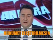 Babacan: 'Yargı bağımsız hükümet eleştirilmesin'