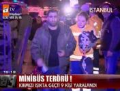 Yolcu minibüsü kırmızı ışıkta geçince