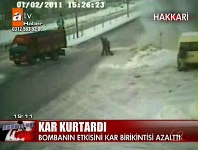 Kar astsubayları kurtardı