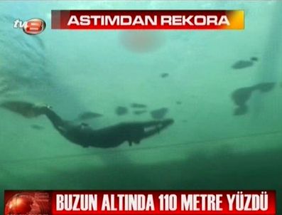 ŞAHİKA ERCÜMEN - Buzun altında 110 metre rekor getirdi