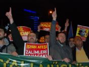İstanbul'da Kaddafi'ye protesto