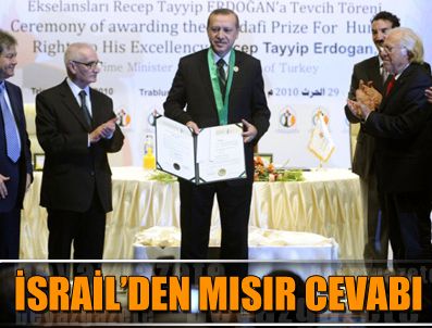 İsrail: Kaddafi'den ödüllü Erdoğan...