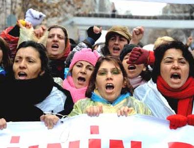 Tekel işçileri Ankara'da eylem yaptı