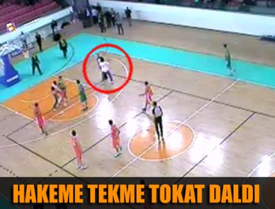 Hakem kararını beğenmeyen antrenör hakeme saldırdı