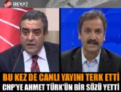 CHP'li Tanrıkulu bu kez de canlı yayını terk etti