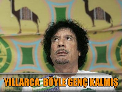 Kaddafi'nin gençlik sırrı ortaya çıktı