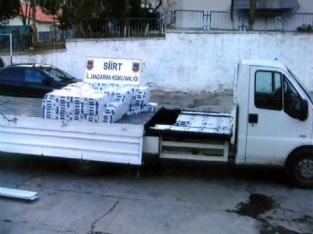 Siirt‘te 4 Bin 500 Paket Kaçak Sigara Ele Geçirildi