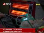 Donmak üzere olan yaşlı kadın hastaneye kaldırıldı
