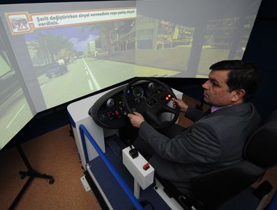 EGO şoförlerine simülatörlü eğitim