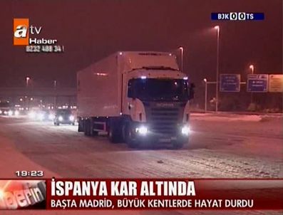İspanya'da süpriz kar yağışı