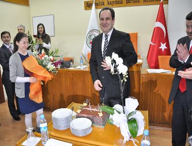 AYKUT GEZMIŞ - Giresun Belediye Başkanı Aksu‘Ya, Meclis Toplantısında Doğum Günü Sürprizi