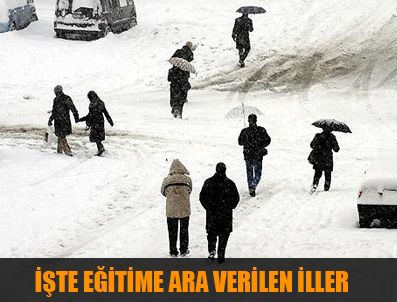 İşte eğitime ara verilen iller