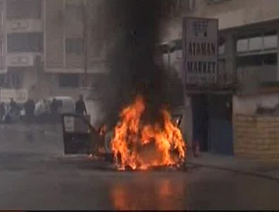 Maltepe'de Lpg'li araç alev alev yandı
