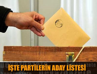 SİNAN AYGÜN - İşte partilerin aday listeleri