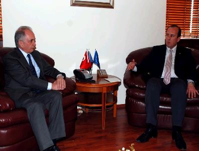 MARC PİERİNİ - Eto Başkanı Karacan, Ab Delegesyon Başkanı Pierini İle Biraraya Geldi