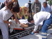 75 Yaşındaki Çiftçi, Helikopter Ambulansla Hastaneye Nakledildi