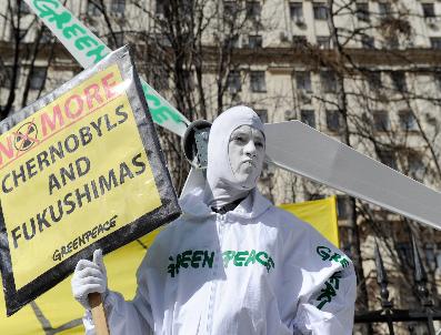 Greenpeace‘den Moskova‘da Nükleer Karşıtı Eylem