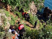 Tuvaletini Yaparken 15 Metrelik Falezlerden Düştü