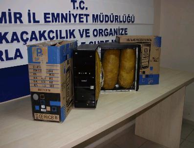 Bilgisayar Kasasından Esrar Çıktı