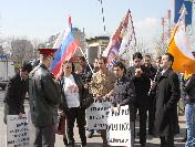 Türkiye Moskova Büyükelçiliği Önünde Sessiz Ermeni Protestosu