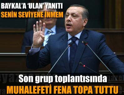 Başbakan Erdoğan'dan Baykal'a jet yanıt